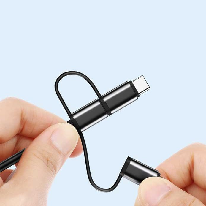 کابل ۳ سر یسیدو HM05 طول ۲ متر لایتنینگ تایپسی میکرو به HDMI