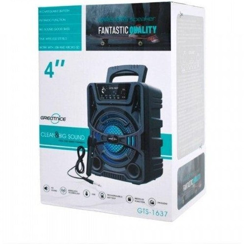 اسپیکر بلوتوثی قابل حمل GTS-1637 با میکروفون